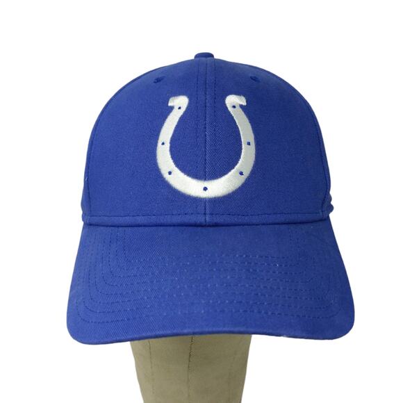 NFL Team Indianapolis Colts Strapback Hat OSFA Blue Embroidered Horseshoe Logo - Picture 1 of 12
